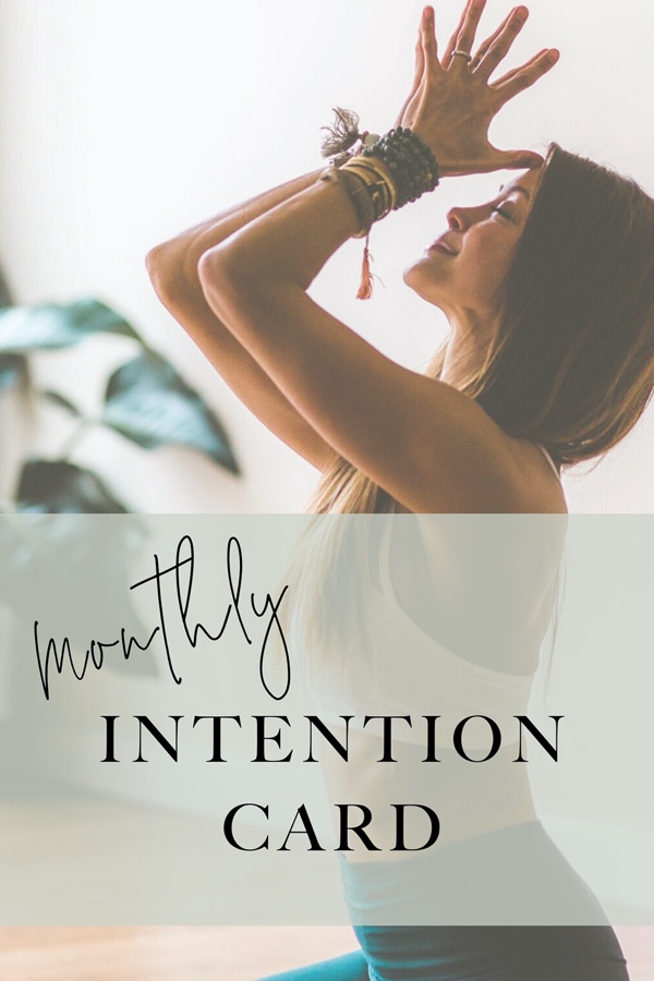 Monthly Intention Card
